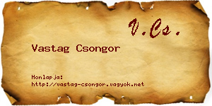 Vastag Csongor névjegykártya